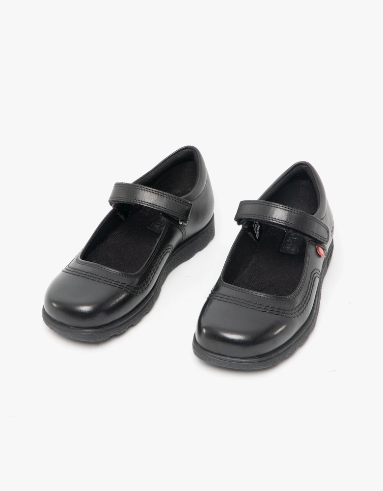 FRAGMA POP Leather Girls Shoes Black