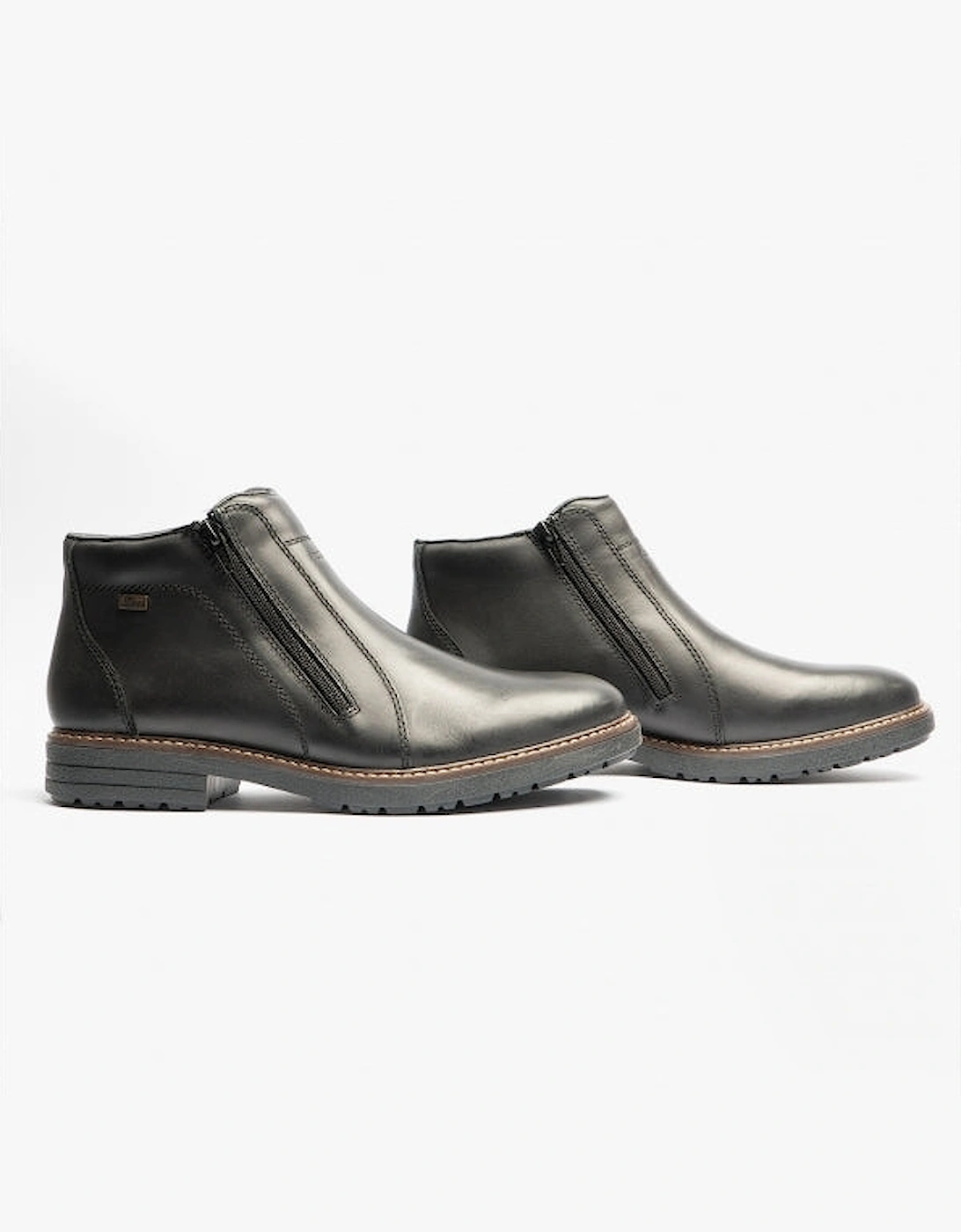 33160-00 Mens Double Zip Boots Black