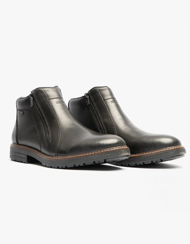 33160-00 Mens Double Zip Boots Black