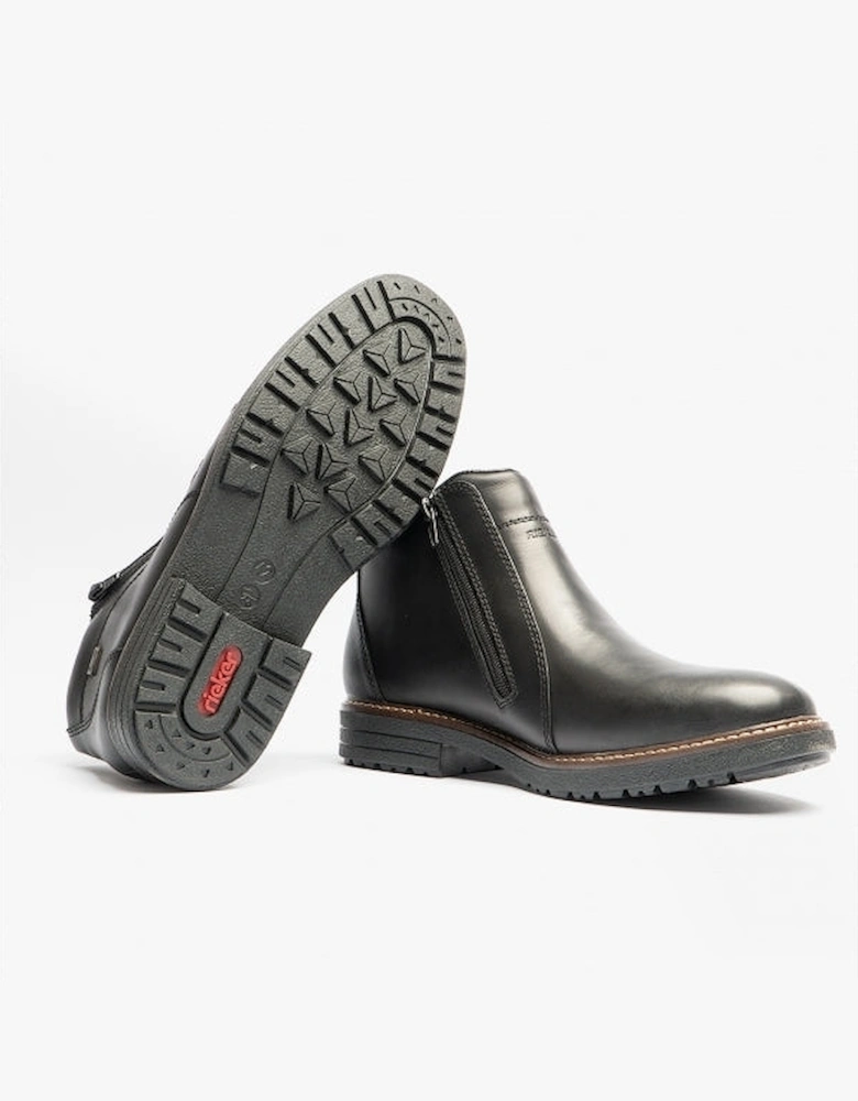 33160-00 Mens Double Zip Boots Black