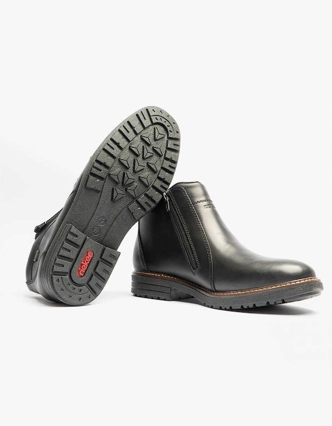 33160-00 Mens Double Zip Boots Black