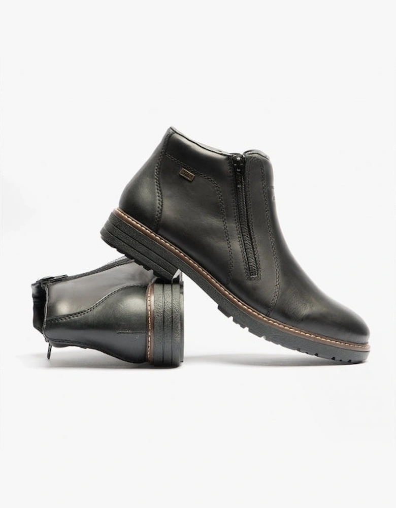 33160-00 Mens Double Zip Boots Black