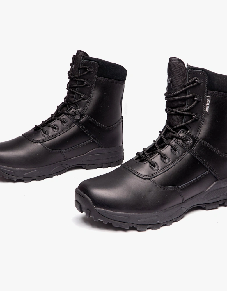 AMBUSH Unisex Waterproof Leather Work Boots Black