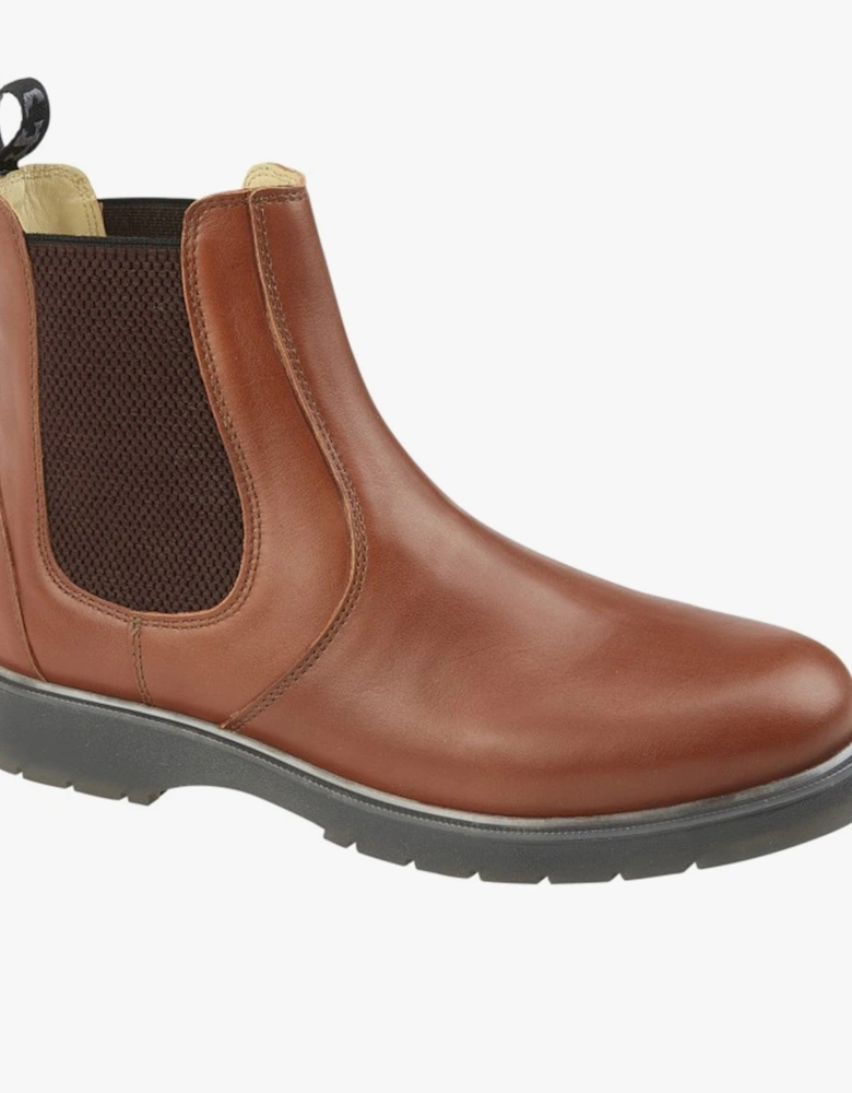 M186BT Unisex Gusset Chelsea Boots Tan