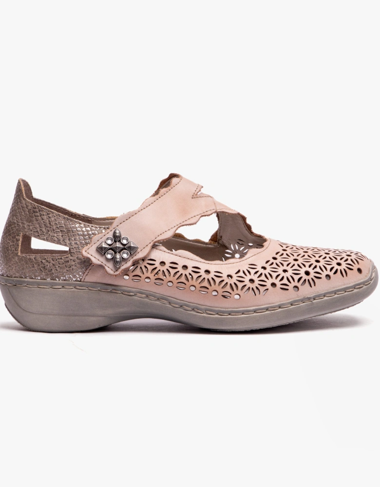 413G4-42 Womens Shoes Beige Multi