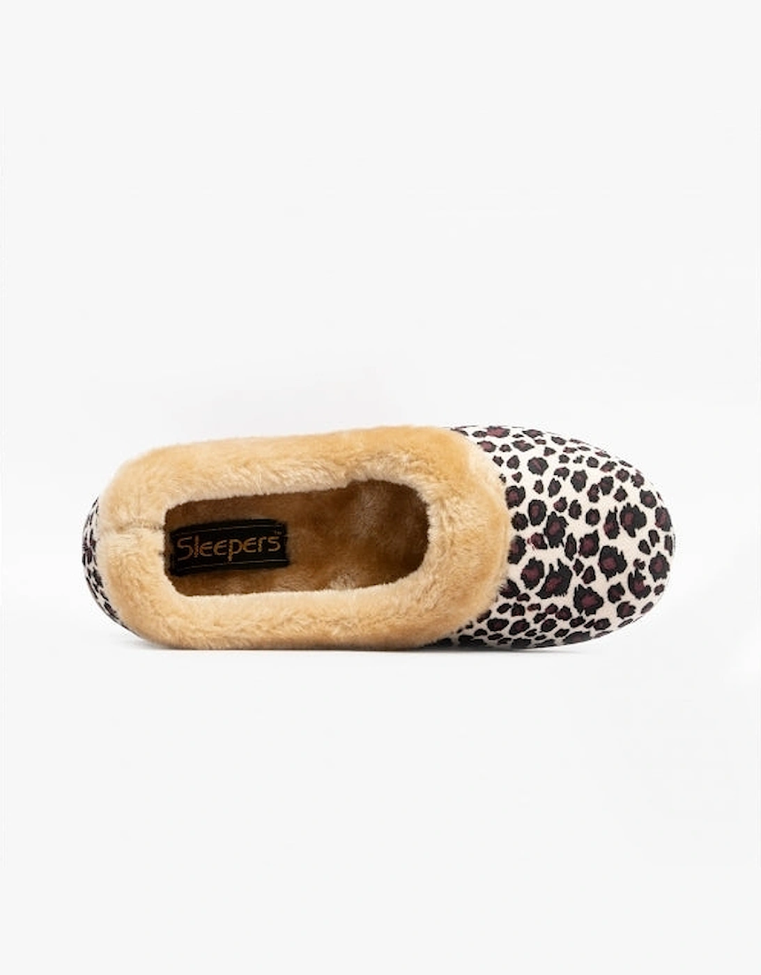 PENNY Womens Full Slippers Leopard Print