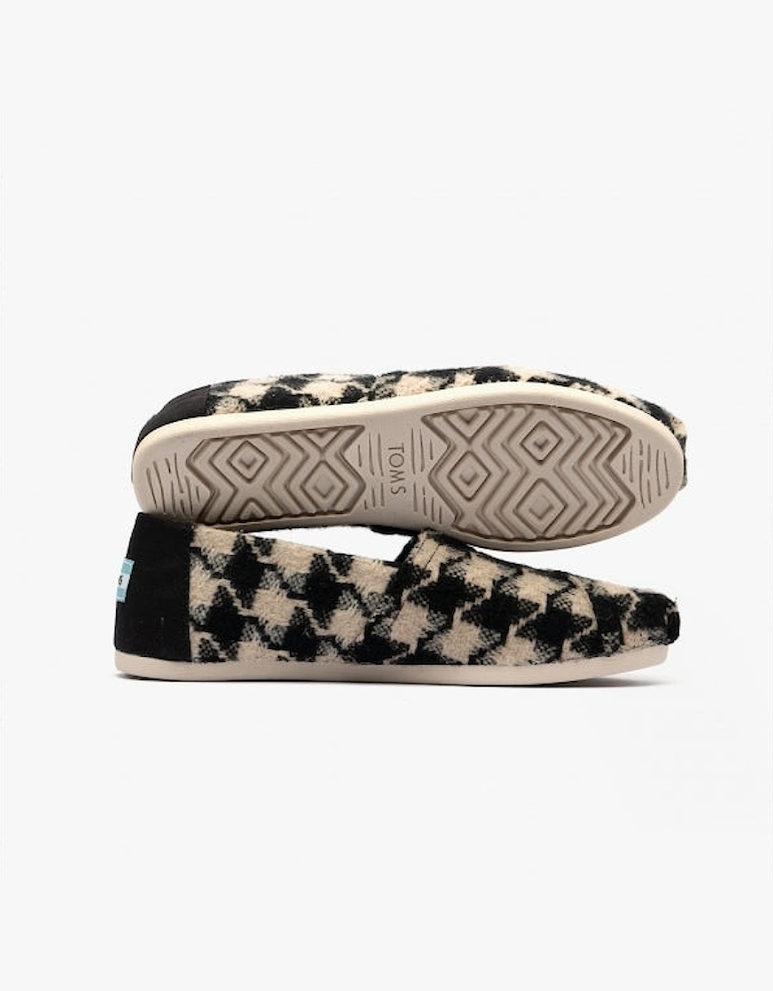 ALPARGATA Womens Espadrille Black/White