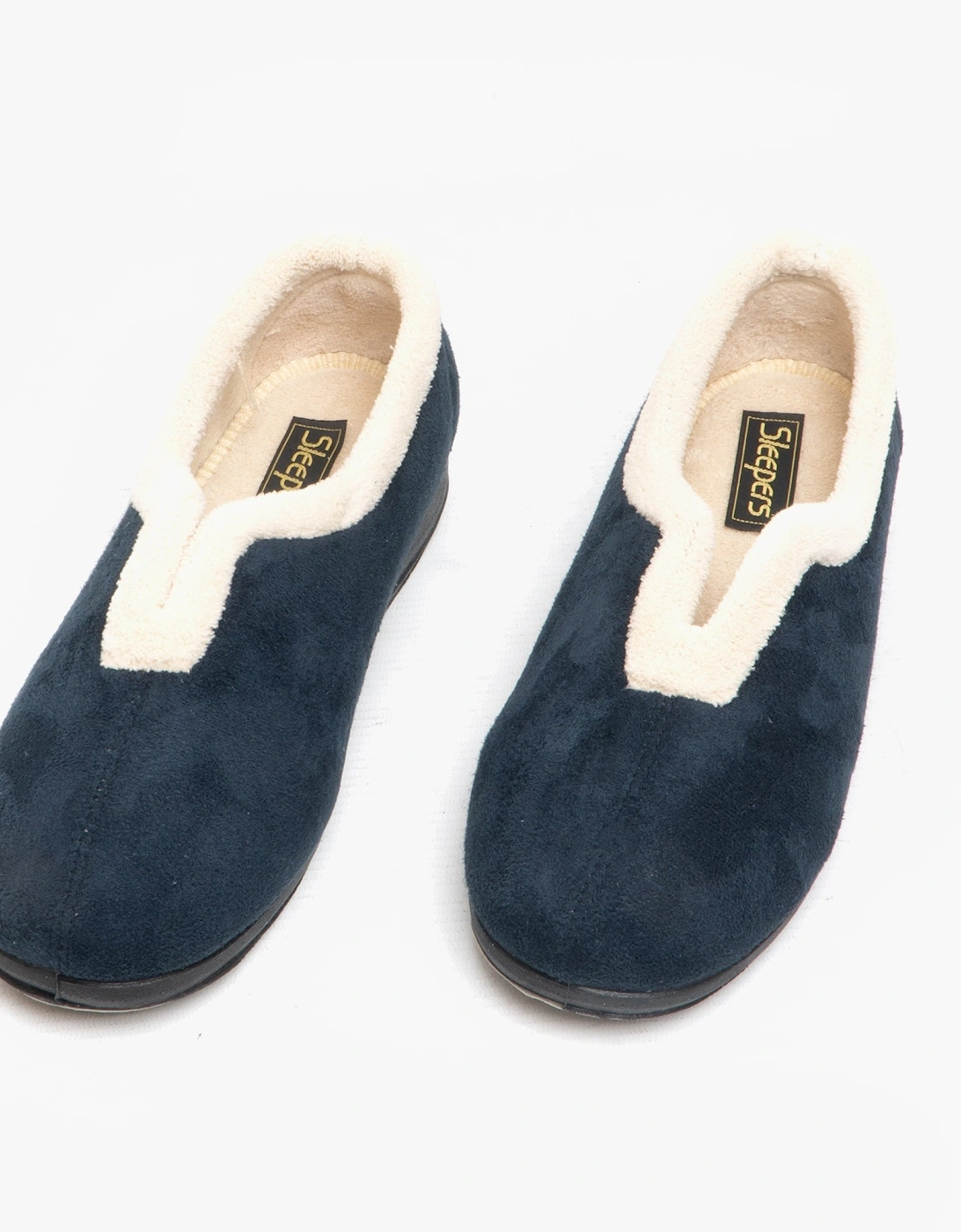 OLIVIA Womens Full Slippers Navy