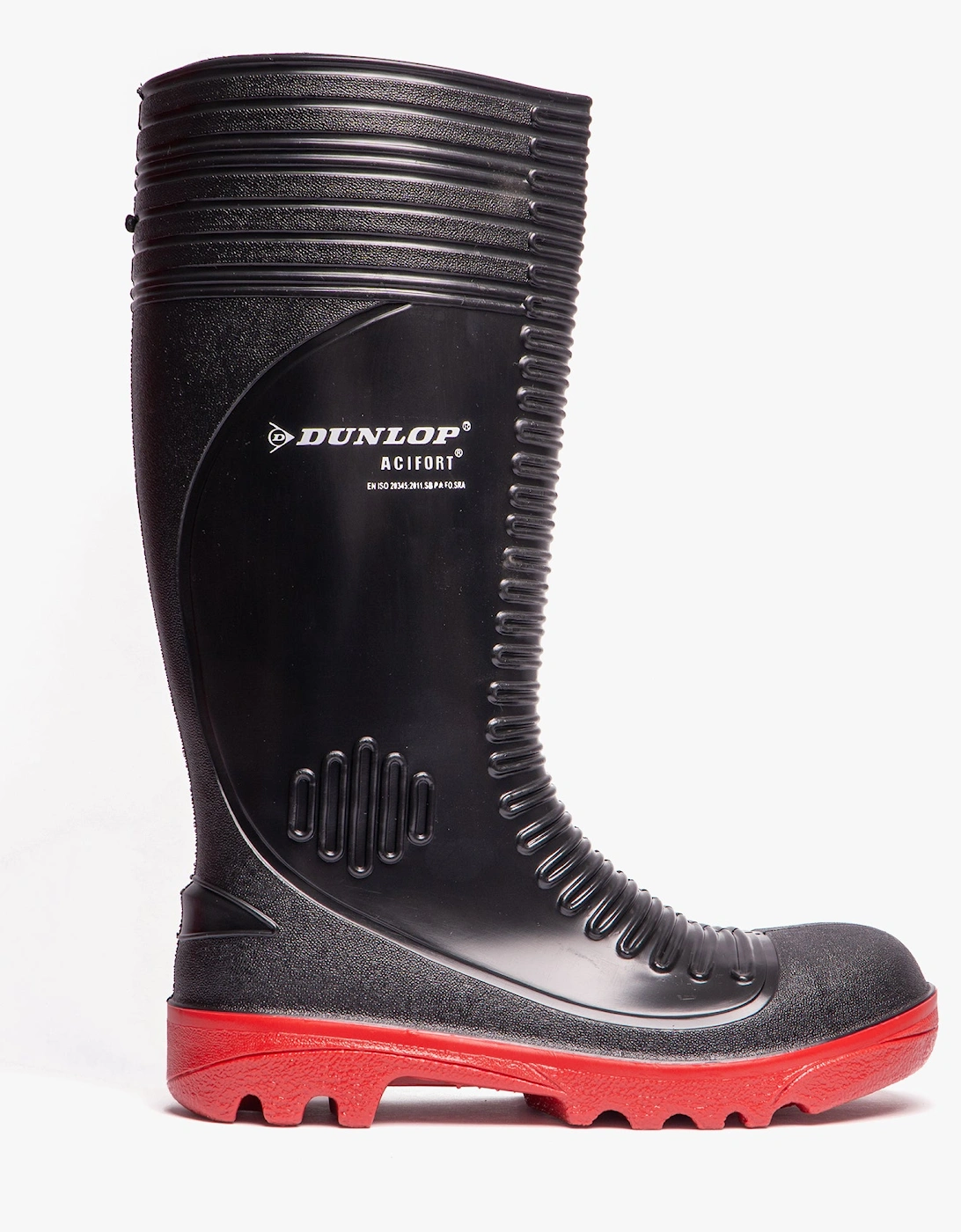 ACIFORT Mens Safety Wellington Boots Black, 8 of 7