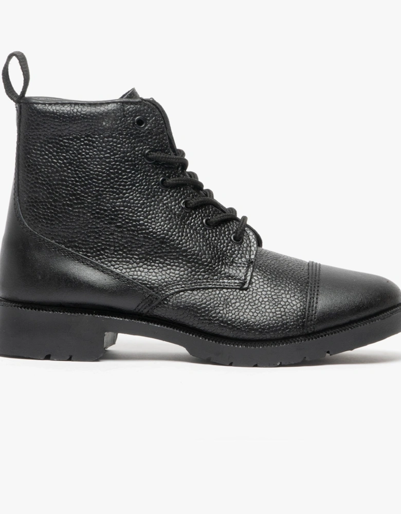 M391A Unisex Grain Leather Work Boots Black