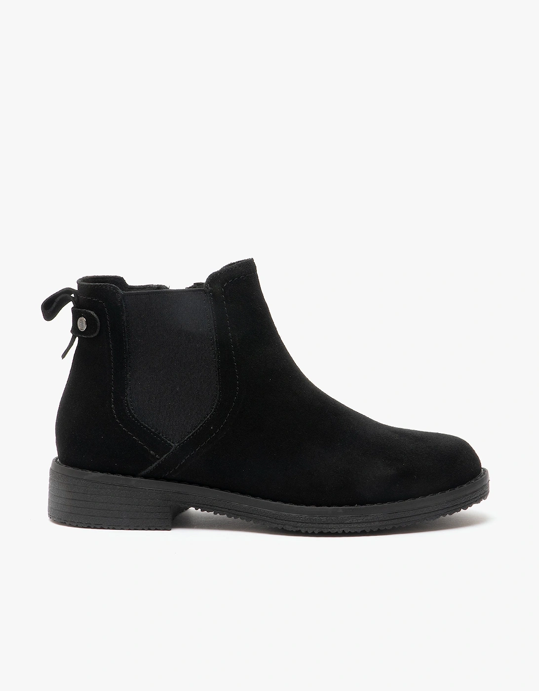 MADDY Womens Suede Ankle Boot Black, 5 of 4