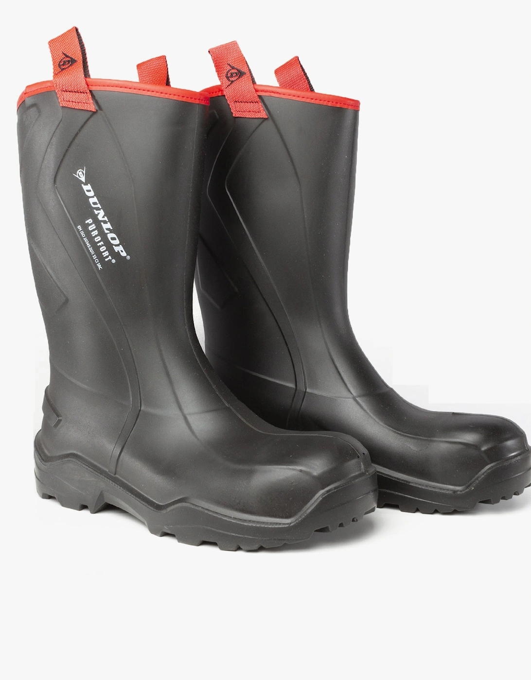 PUROFORT+ RUGGED Mens Safety Wellington Boots Black