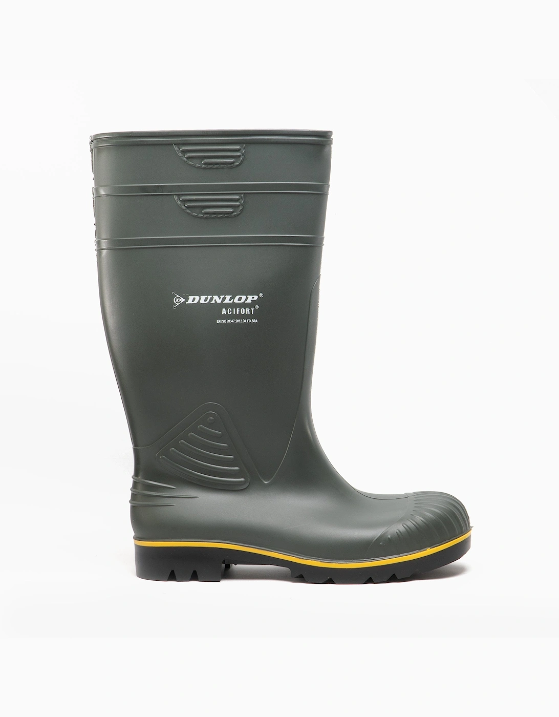 Men's Dunlop ACIFORT Mens Agricultural Wellington Boots Green - Size: 10