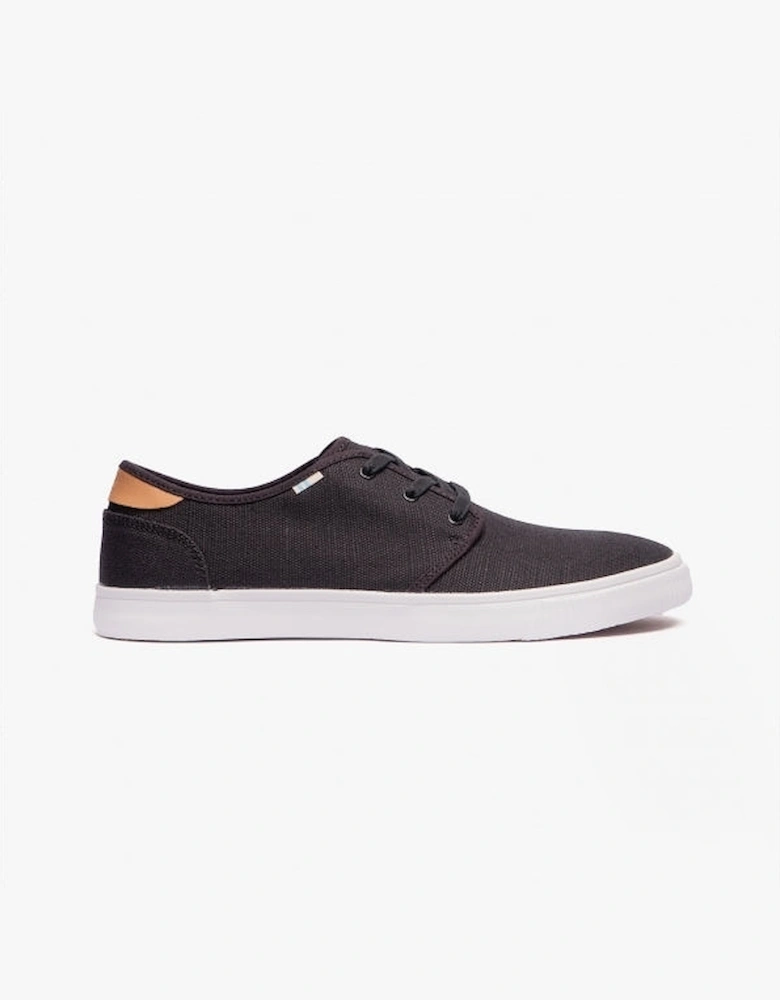 CARLO Mens Canvas Trainers Black