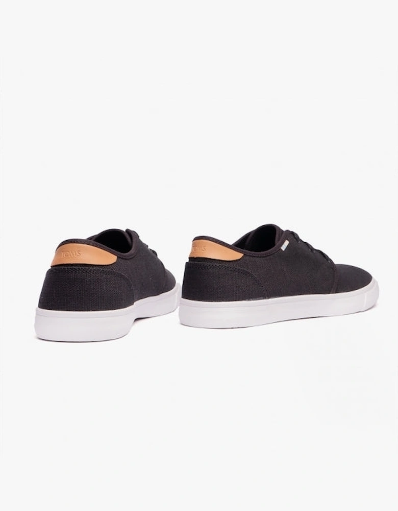 CARLO Mens Canvas Trainers Black