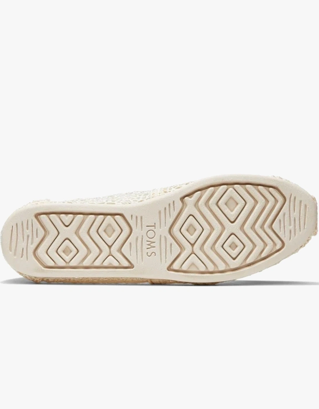 ALPARGATA Womens Crochet Espadrille Natural