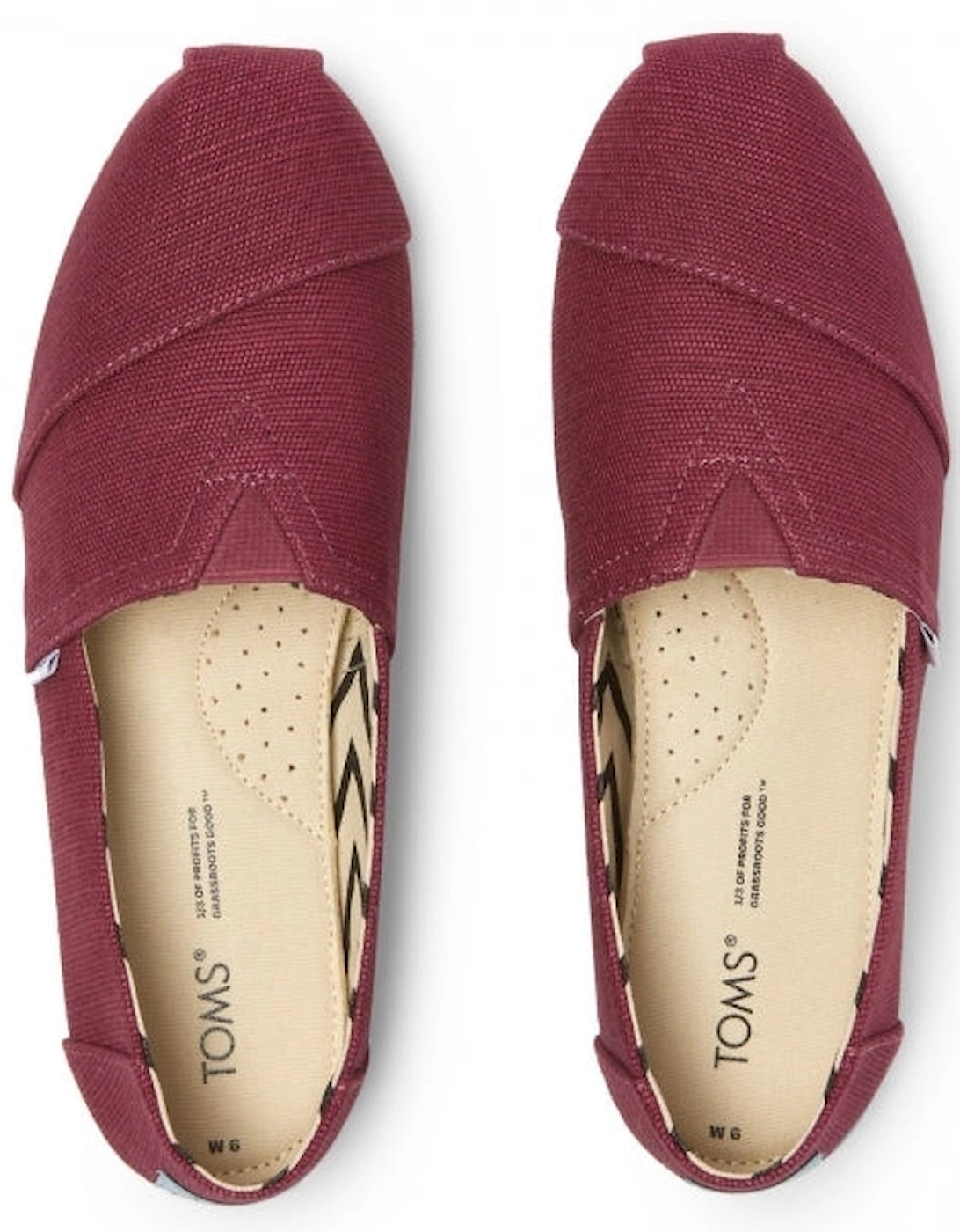 ALPARGATA Womens Slip-On Canvas Espadrilles Plum