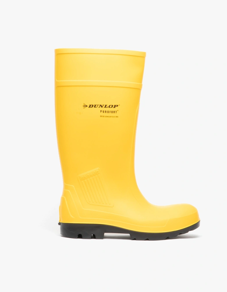 Dunlop PUROFORT PROFESSIONAL Unisex Waterproof Insulated Safety Wellingtons Yellow