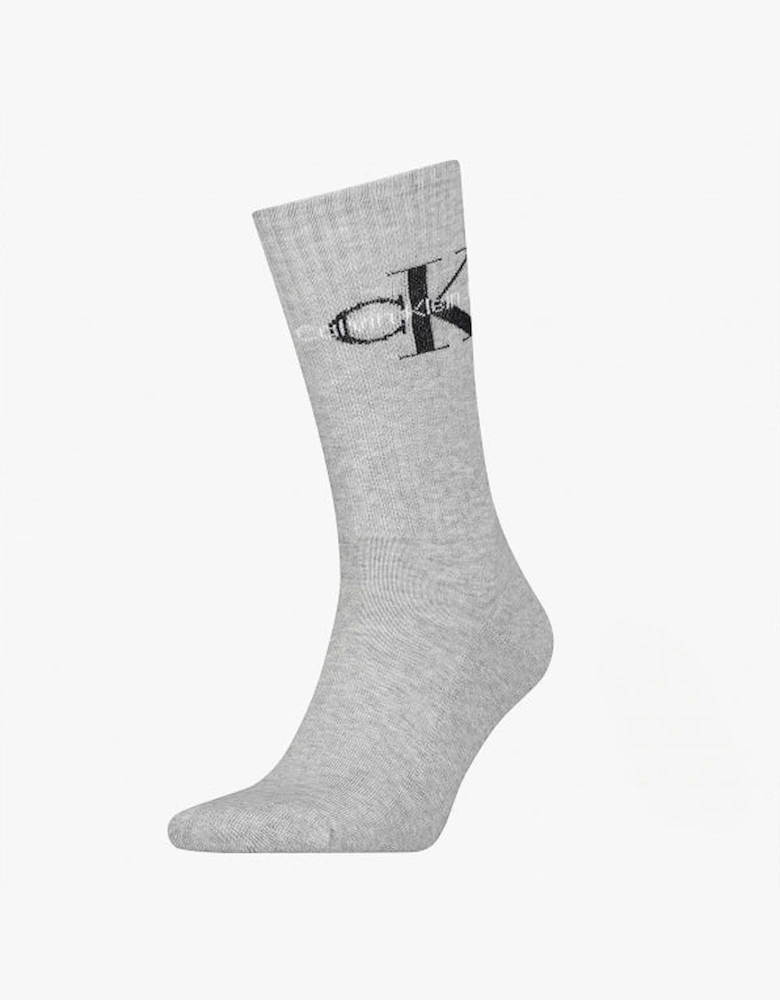 TRAINER Logo Socks Grey