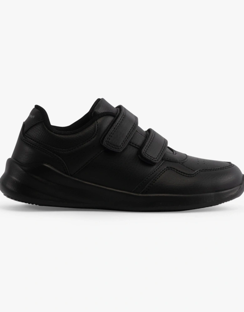 MARLING Unisex Leather School Trainers Black