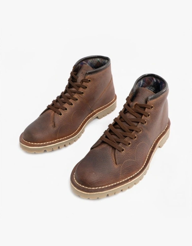 UNISEX Original Leather Monkey Boots Waxy Brown