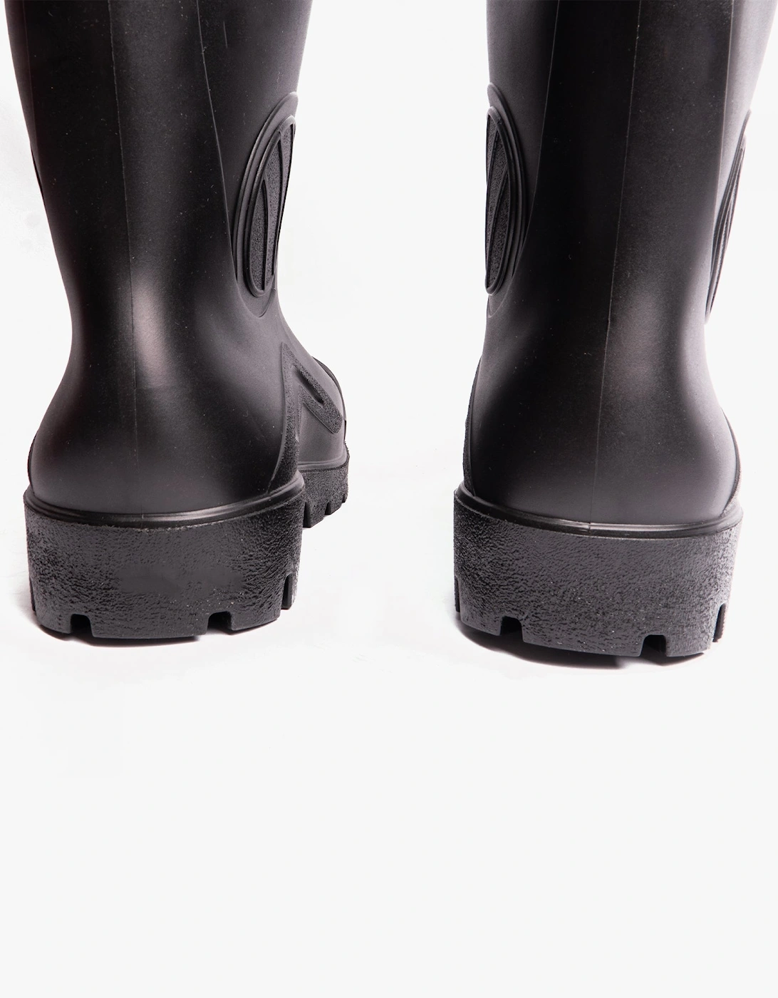 W408A Mens Wellington Safety Boots Black