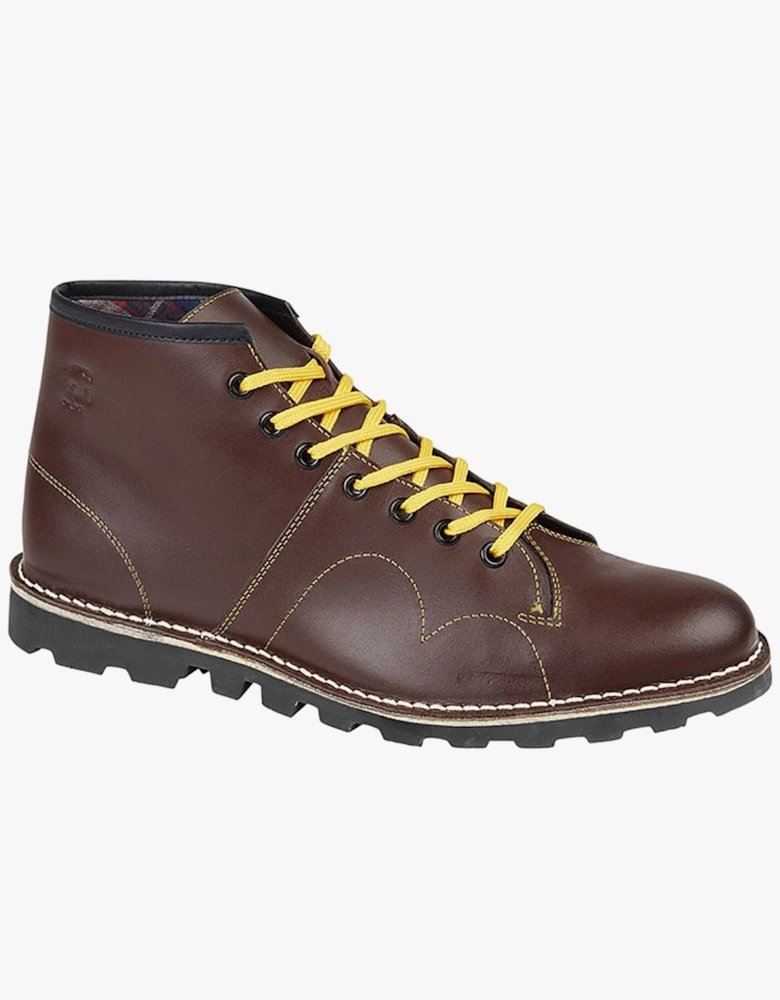 UNISEX Original Leather Monkey Boots Wine