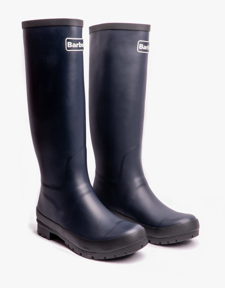 ABBEY Womens Wellington Boots Navy