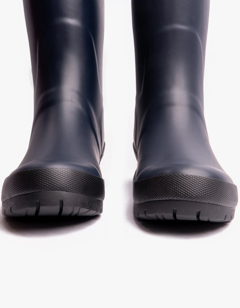 ABBEY Womens Wellington Boots Navy