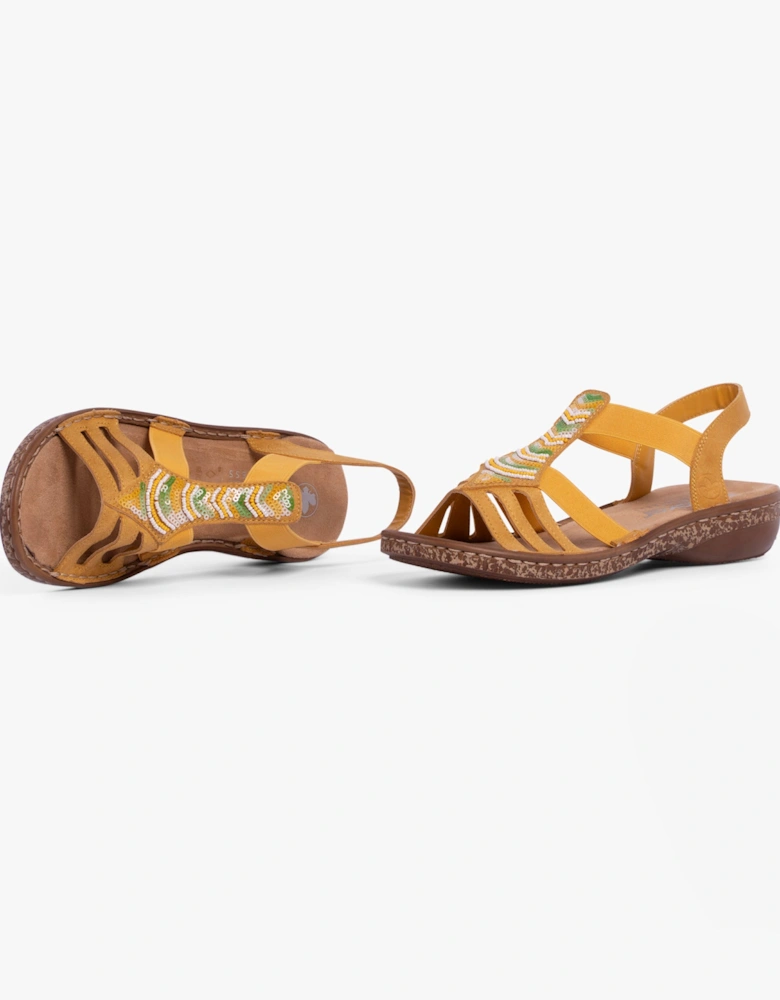 62808-68 Womens Sandals Yellow