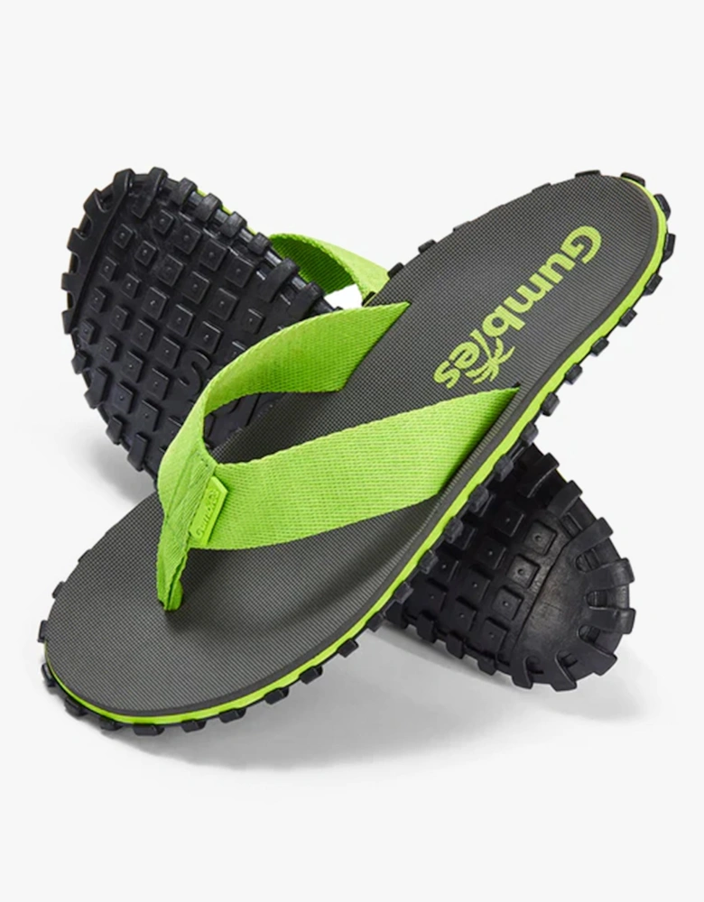 DUCKBILL Unisex Flip-Flops Grey & LIme