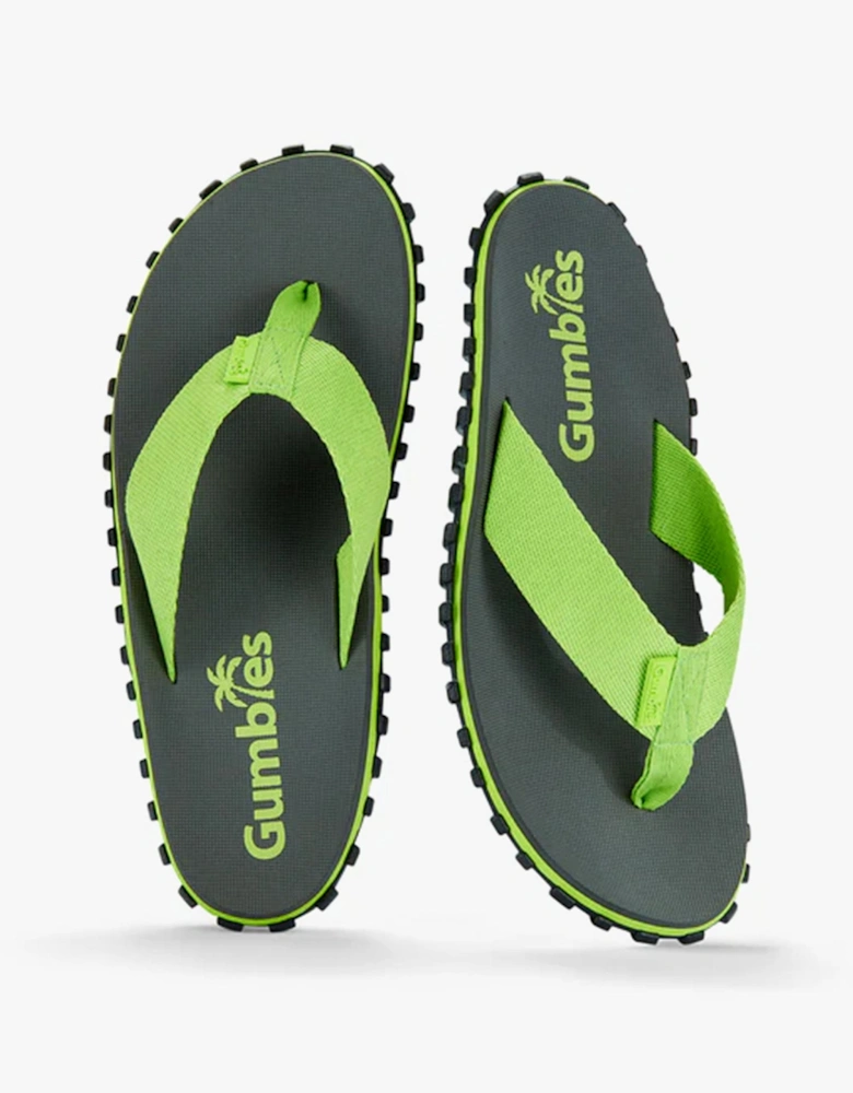 DUCKBILL Unisex Flip-Flops Grey & LIme