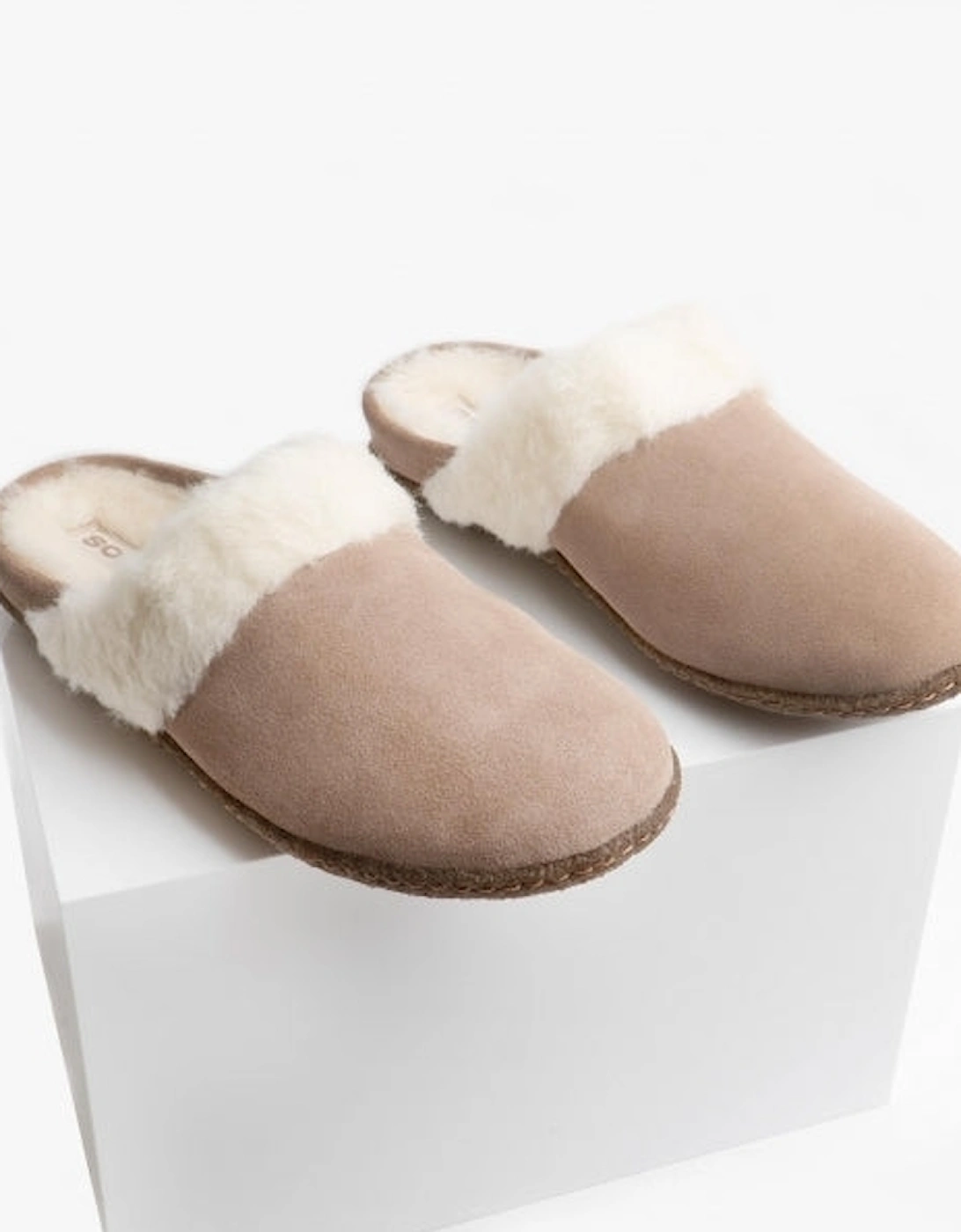 NAKISKA SLIDE II Womens Mule Slippers Omega Taupe/Natural