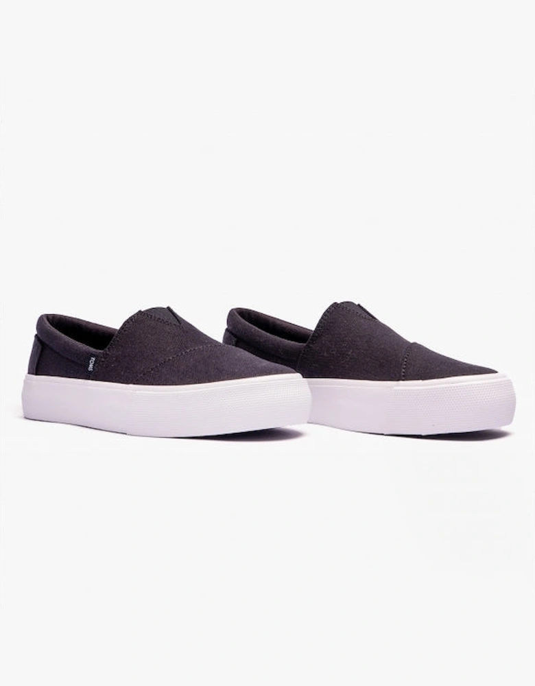 FENIX PLATFORM Womens Slip-On Trainers Black