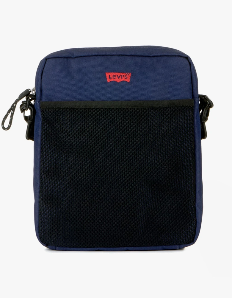 DUAL STRAP NORTH-SOUTH CROSSBODY Mens Bag Navy Blue