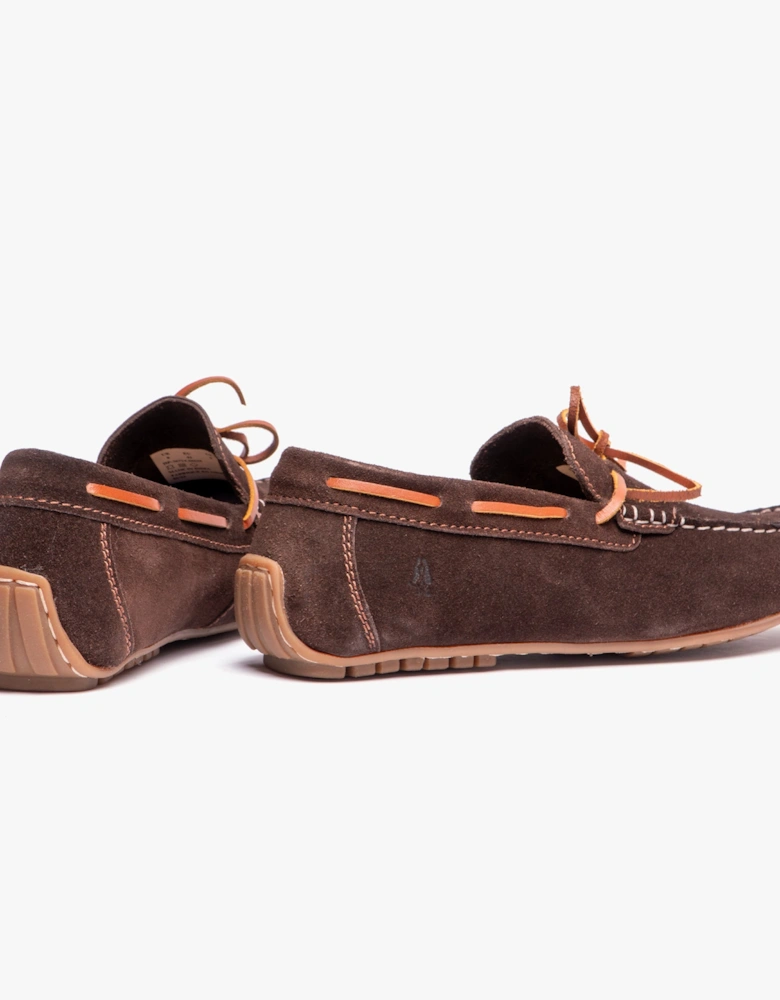 REUBEN Mens Boat Shoes Brown