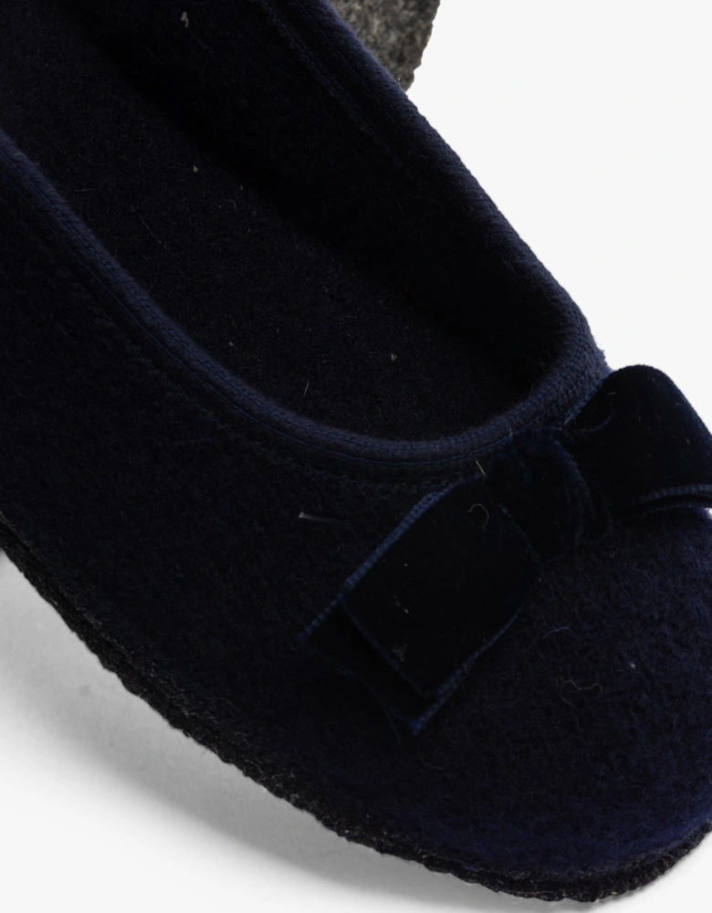 FIOCCO Womens Slippers Navy