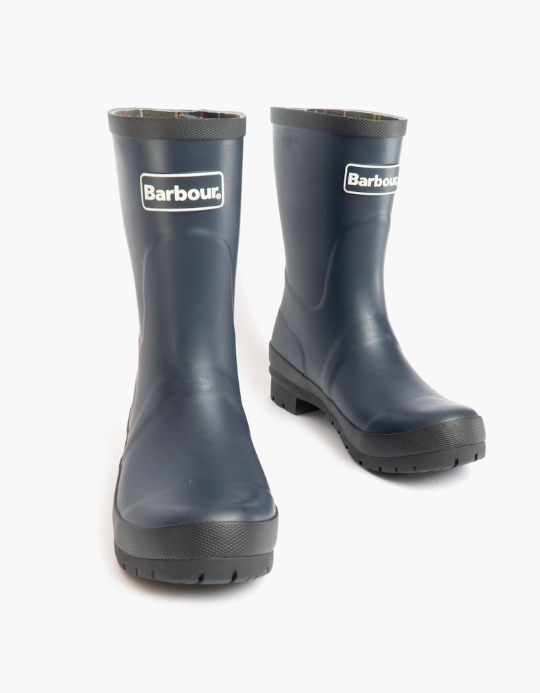 BANBURY Womens Mid-Calf Wellington Boots Navy