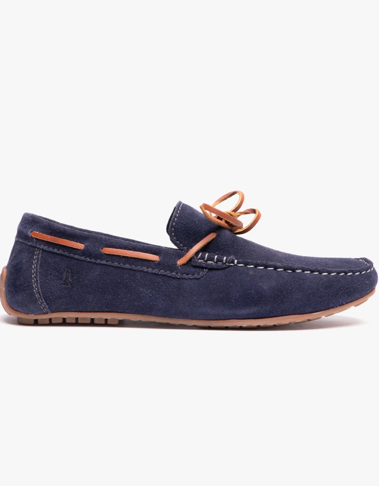 REUBEN Mens Boat Shoes Navy