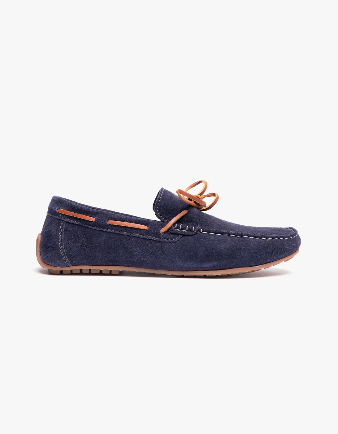 Men's Hush Puppies REUBEN Mens Boat Shoes Navy - Blue - Size: 8