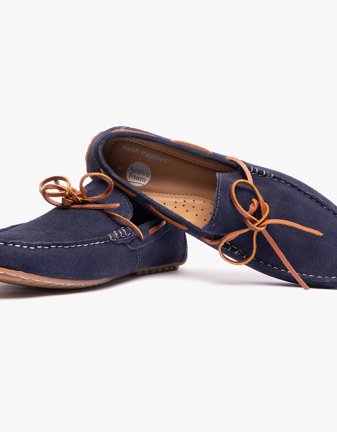 REUBEN Mens Boat Shoes Navy