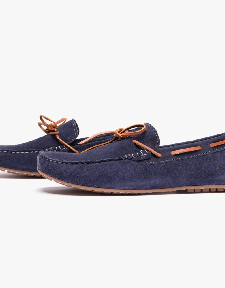 REUBEN Mens Boat Shoes Navy