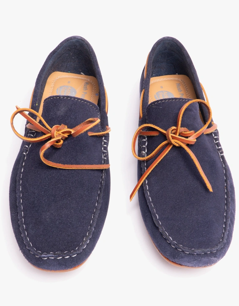 REUBEN Mens Boat Shoes Navy