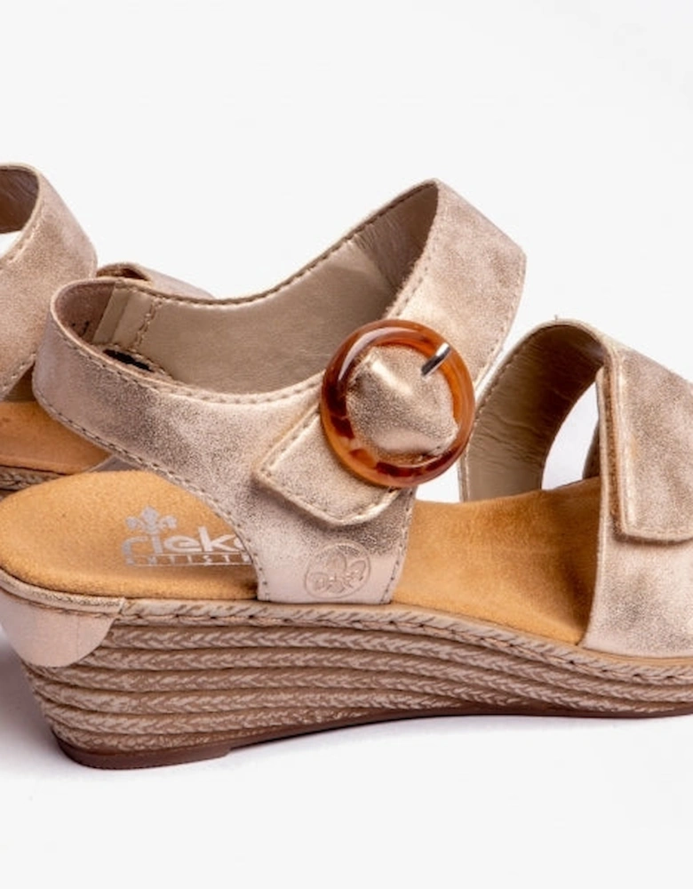 62487-60 Womens Heel Shoes Beige