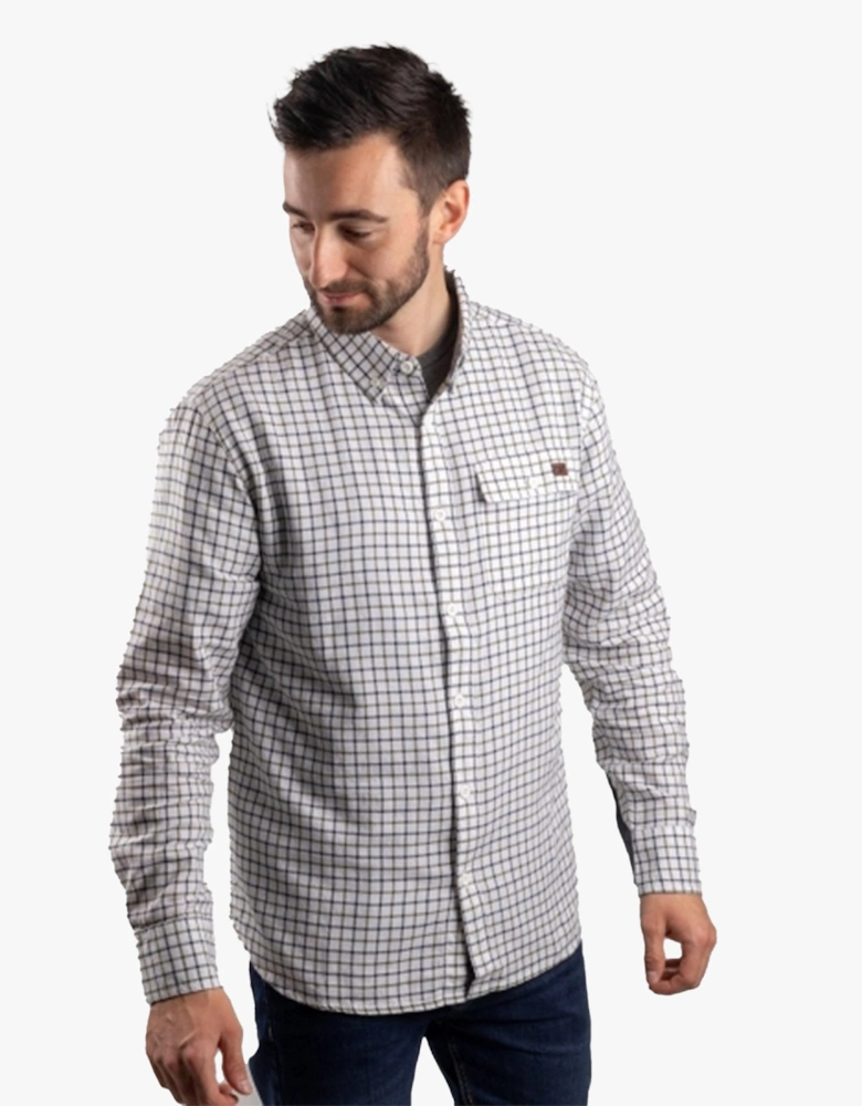 CAT TATTERSALL BUTTON DOWN Mens Cotton Shirt Green