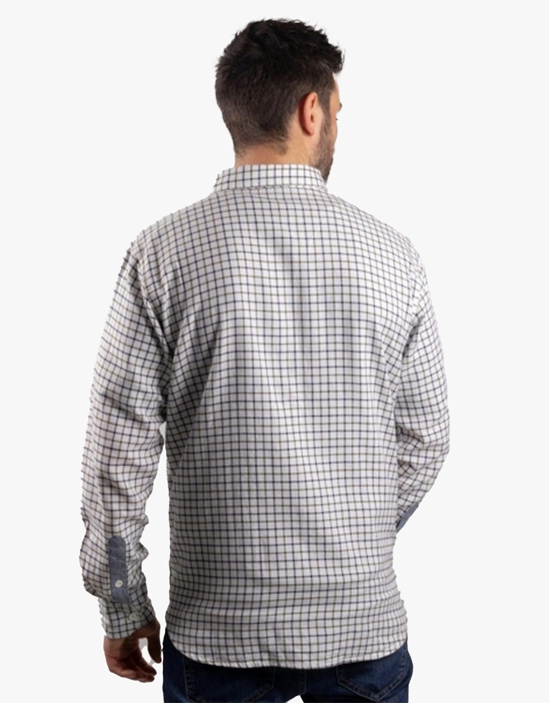 CAT TATTERSALL BUTTON DOWN Mens Cotton Shirt Green