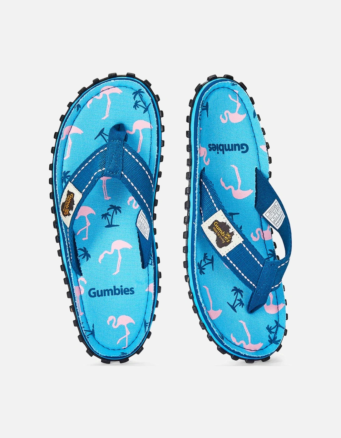 ISLANDER Womens Cotton Flip Flops Flamingo