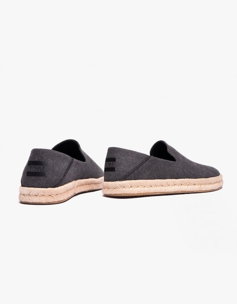 SANTIAGO Mens Casual Espadrille Black