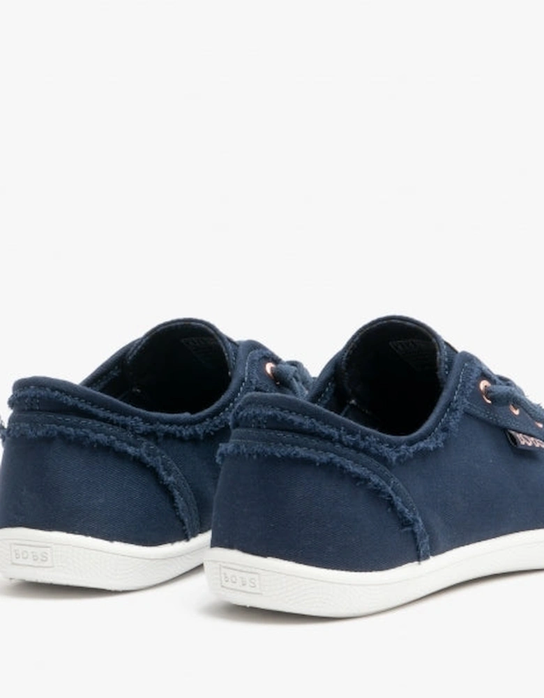 33492/NVY BOBS B CUTE Womens Canvas Slip On Trainers Navy