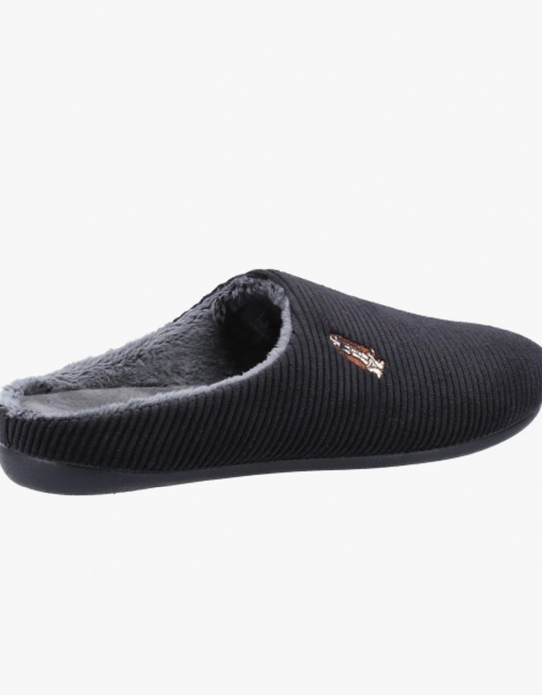 REID Mens Mule Slippers Black